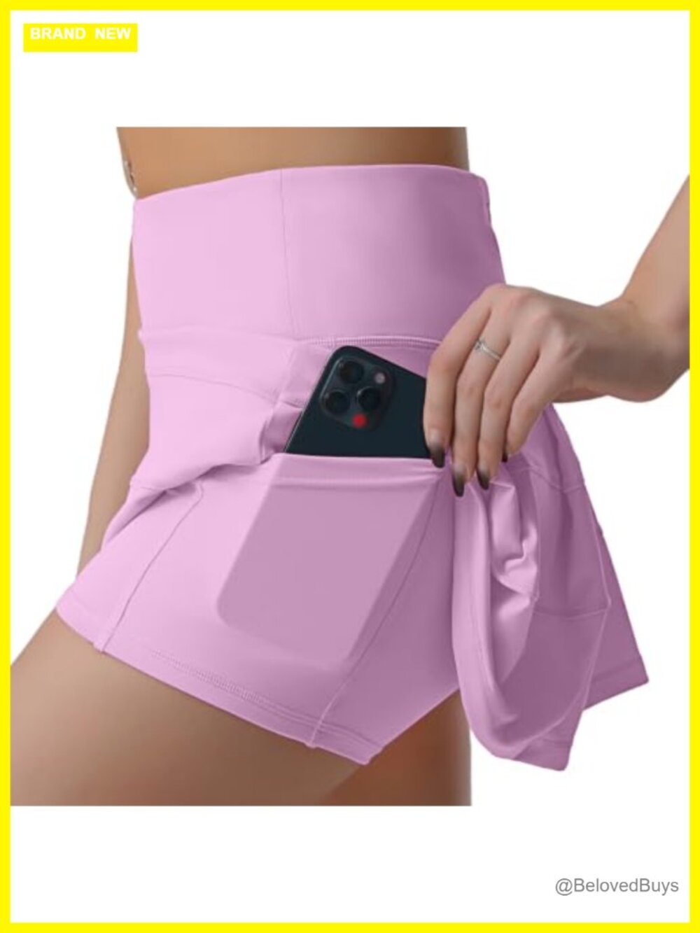 High Waisted Pleated Tennis Skirt with Pockets Athletic Golf Skorts for Women
